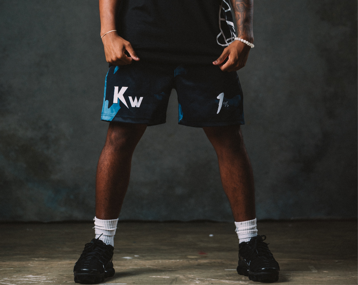 Black Camo WVN Shorts