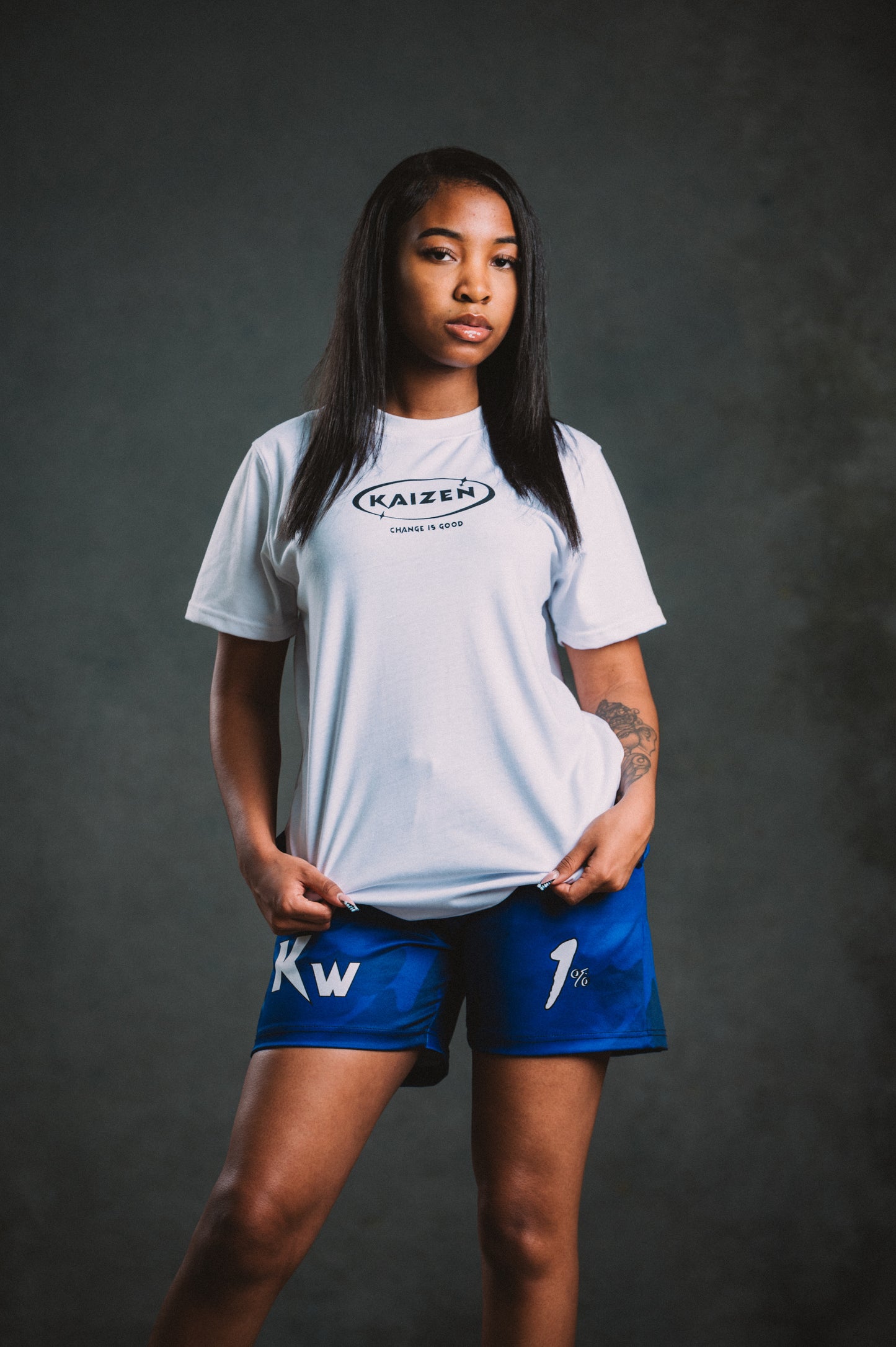 Blue Camo WVN Shorts