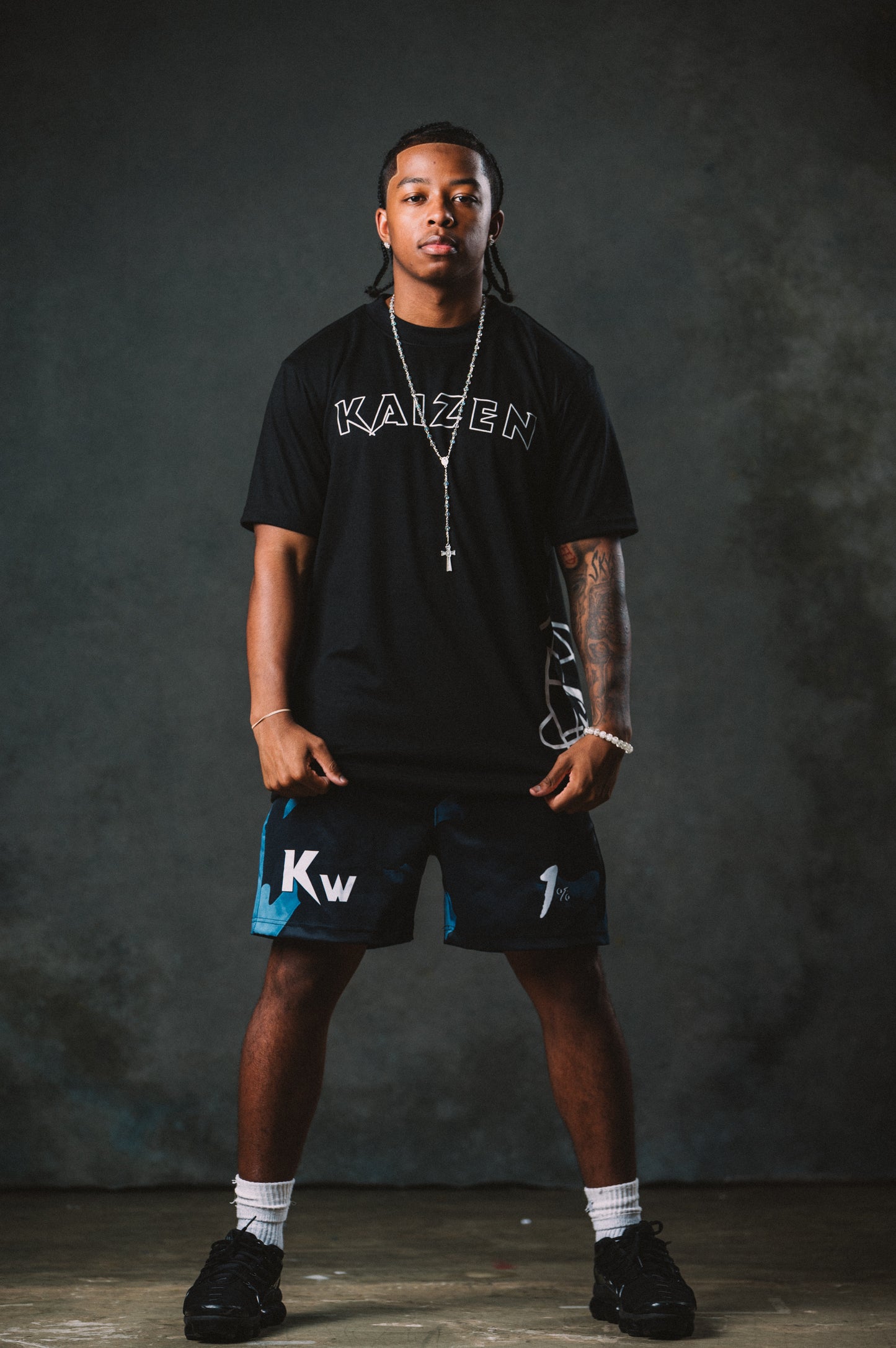 Black Camo WVN Shorts