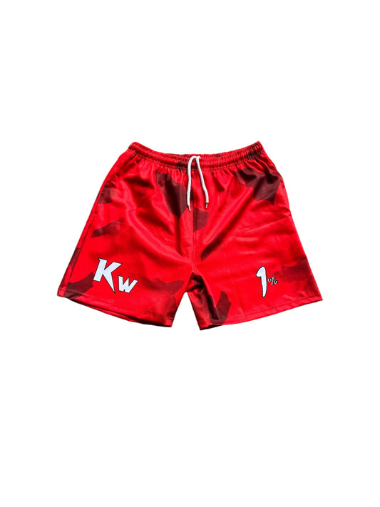 Red Camo WVN Shorts